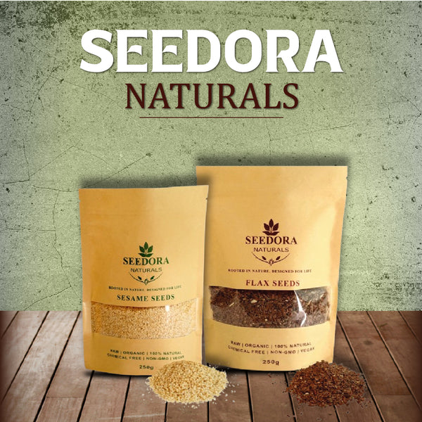 Seedora Strength Combo – Flax & Sesame Seeds